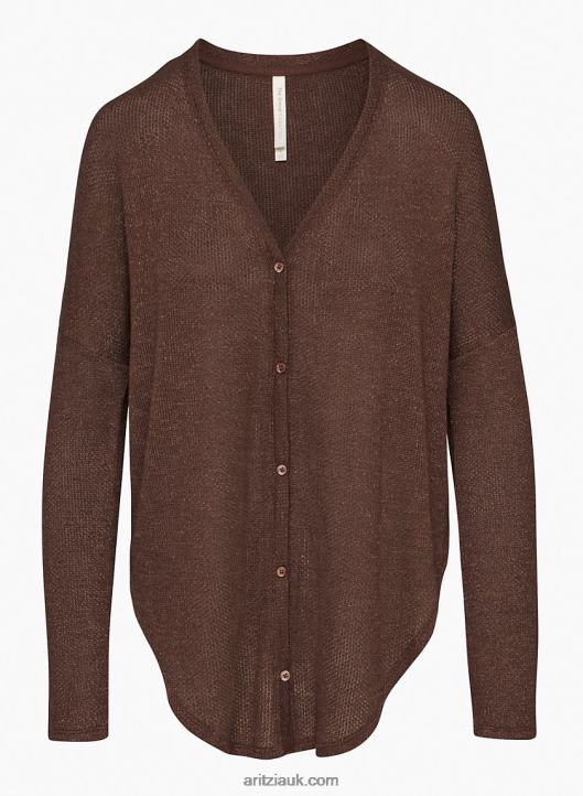 Aritzia Taurus Longsleeve NZX0002238 Waffle-Knit Button-Up Longsleeve