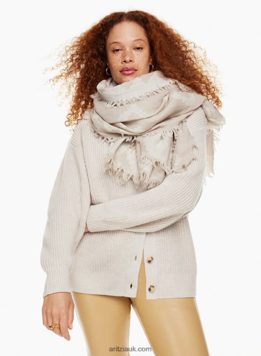 Aritzia Diamond Mosaic Blanket Scarf NZX00010336 Reversible Wool Blanket Scarf