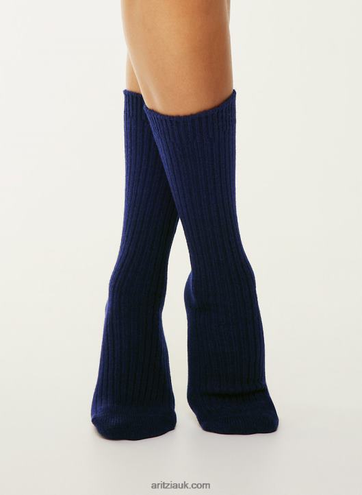 Aritzia Unwind Crew Sock NZX00010641 Ribbed Crew Socks