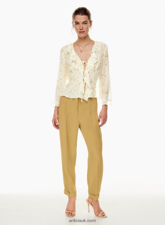 Aritzia Dashwood Pant NZX0006937 High-Waisted Pleated Pants