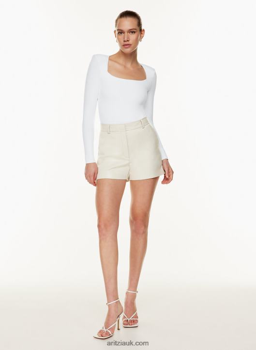 Aritzia Agency Short NZX0009207 High-Waisted Vegan Leather Shorts