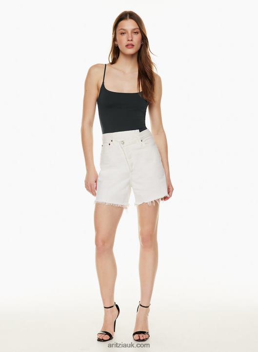 Aritzia Criss Cross Jean Short NZX0008135 Criss-Cross Denim Cut-Off Shorts