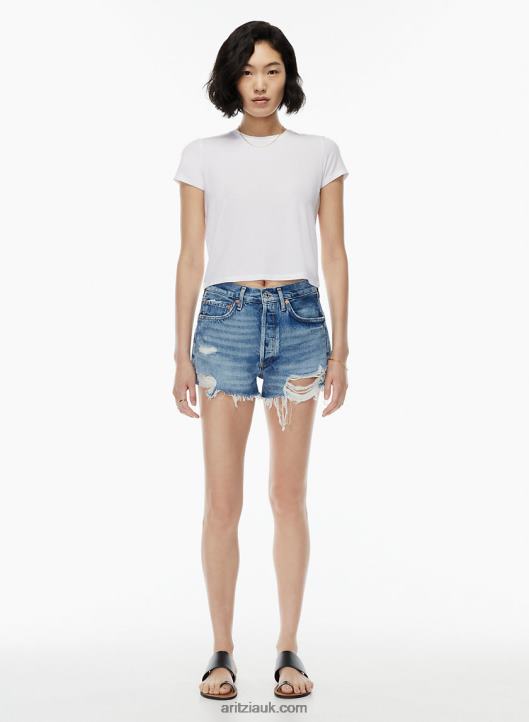 Aritzia Parker Jean Short NZX0009234 High-Rise Denim Cut-Off Shorts