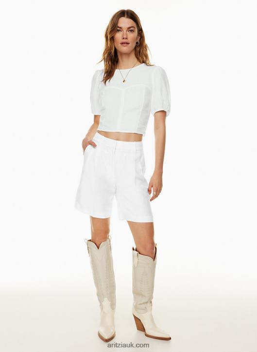Aritzia The Effortless Linen Short NZX0009236 High-Waisted Linen Shorts