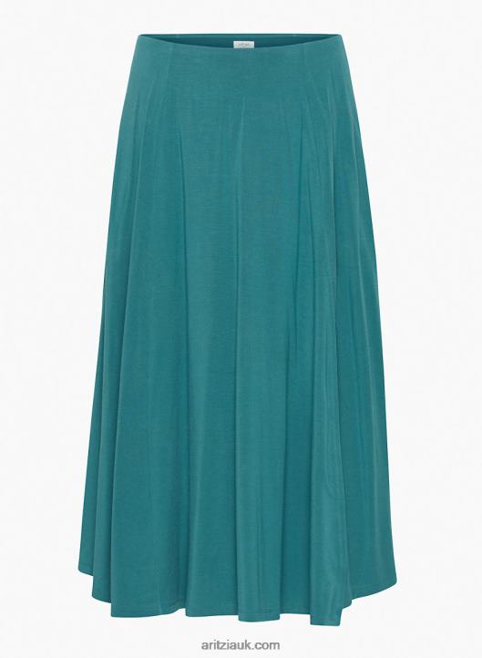Aritzia Beach Skirt NZX0008952 High-Waisted Midi Skirt With Slit