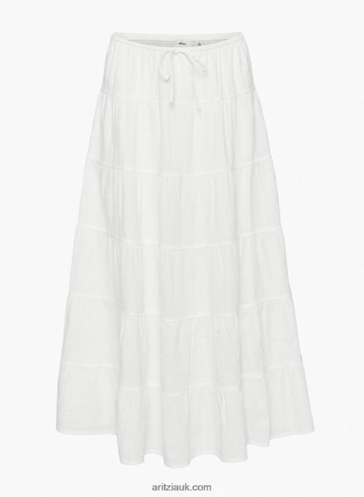 Aritzia Bouquet Linen Skirt NZX0008775 Tiered Linen Skirt