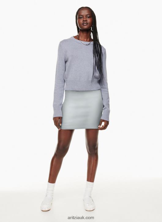 Aritzia Rocco Skirt NZX0008826 Mid-Rise Satin Mini Skirt