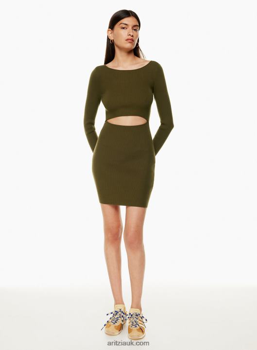Aritzia Cut-Out Knit Longsleeve Mini Dress NZX0006171 Cut-Out Sweater Dress