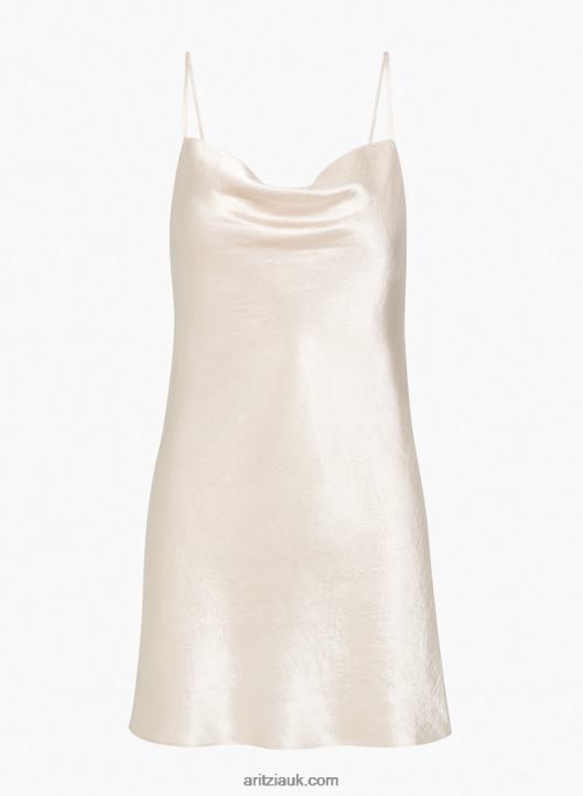 Aritzia Model Dress NZX0005761 Satin Cowl-Neck Mini Dress