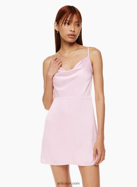 Aritzia Spencer Dress NZX0005534 Satin Cowl-Neck Mini Dress