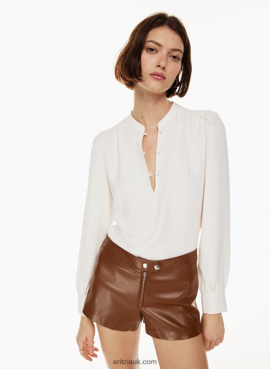 Aritzia Ava Blouse NZX0004741 Puff-Sleeve Blouse