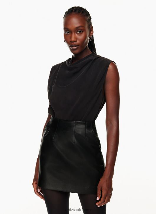 Aritzia Carter Blouse NZX0004472 Sleeveless Cowl Mock-Neck Blouse