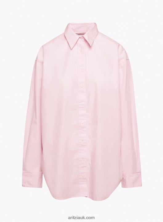 Aritzia Future Poplin Shirt NZX0004054 Relaxed Button-Up Shirt