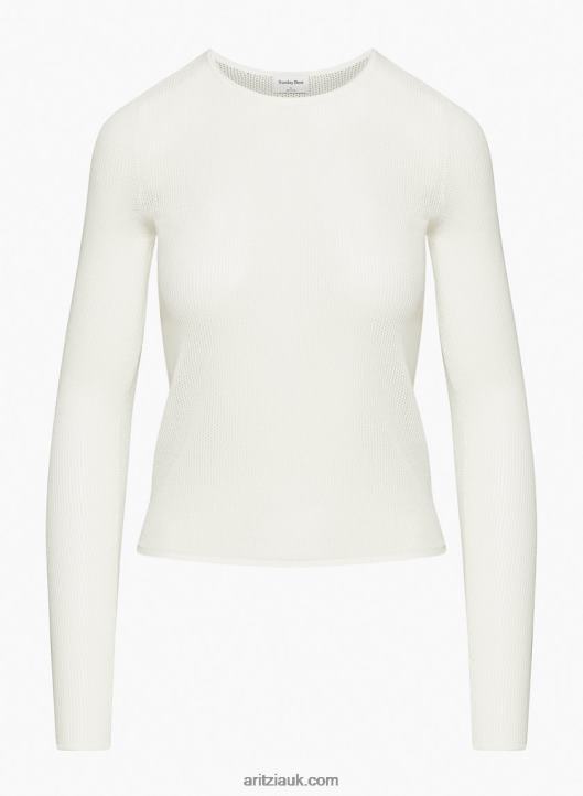 Aritzia Downtown Sweater NZX0002931 Crew-Neck Mesh Sweater