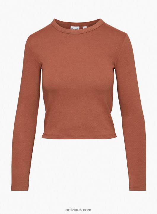 Aritzia Little Ribbed Longsleeve NZX000430 Ribbed Crew-Neck Longsleeve