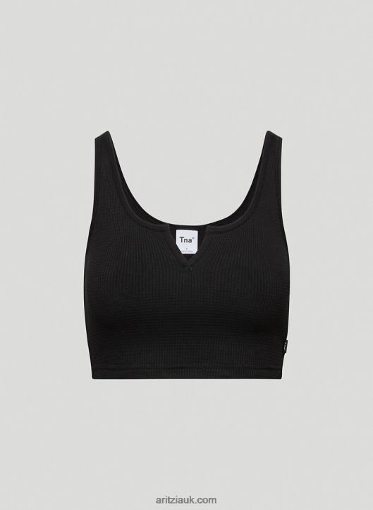 Aritzia Waffle Notch Tank NZX0001982 Cropped Thermal Tank Top